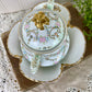 Antique Limoges French Porcelain Sugar Dish Set