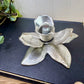 Vintage Brass Lotus Flower with Silver Finish