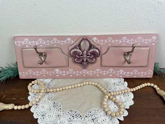 Handmade Upcycled Hanging Hook Wall Decor