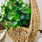 Vintage Hanging Wall Basket with Greenery