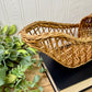 Vintage Wicker Wine Bottle Cradle