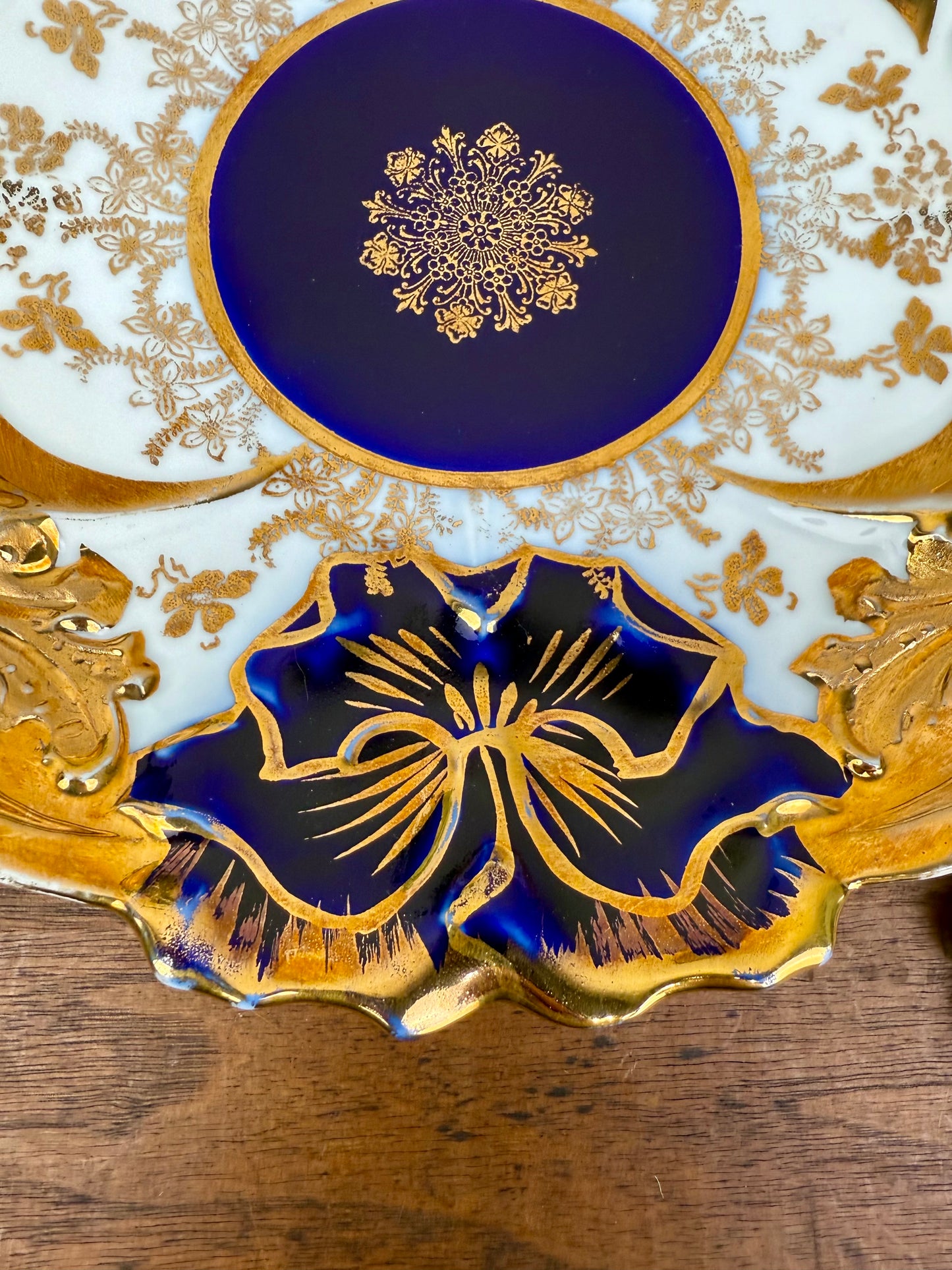Antique German IPF Ornate Porcelain Plate