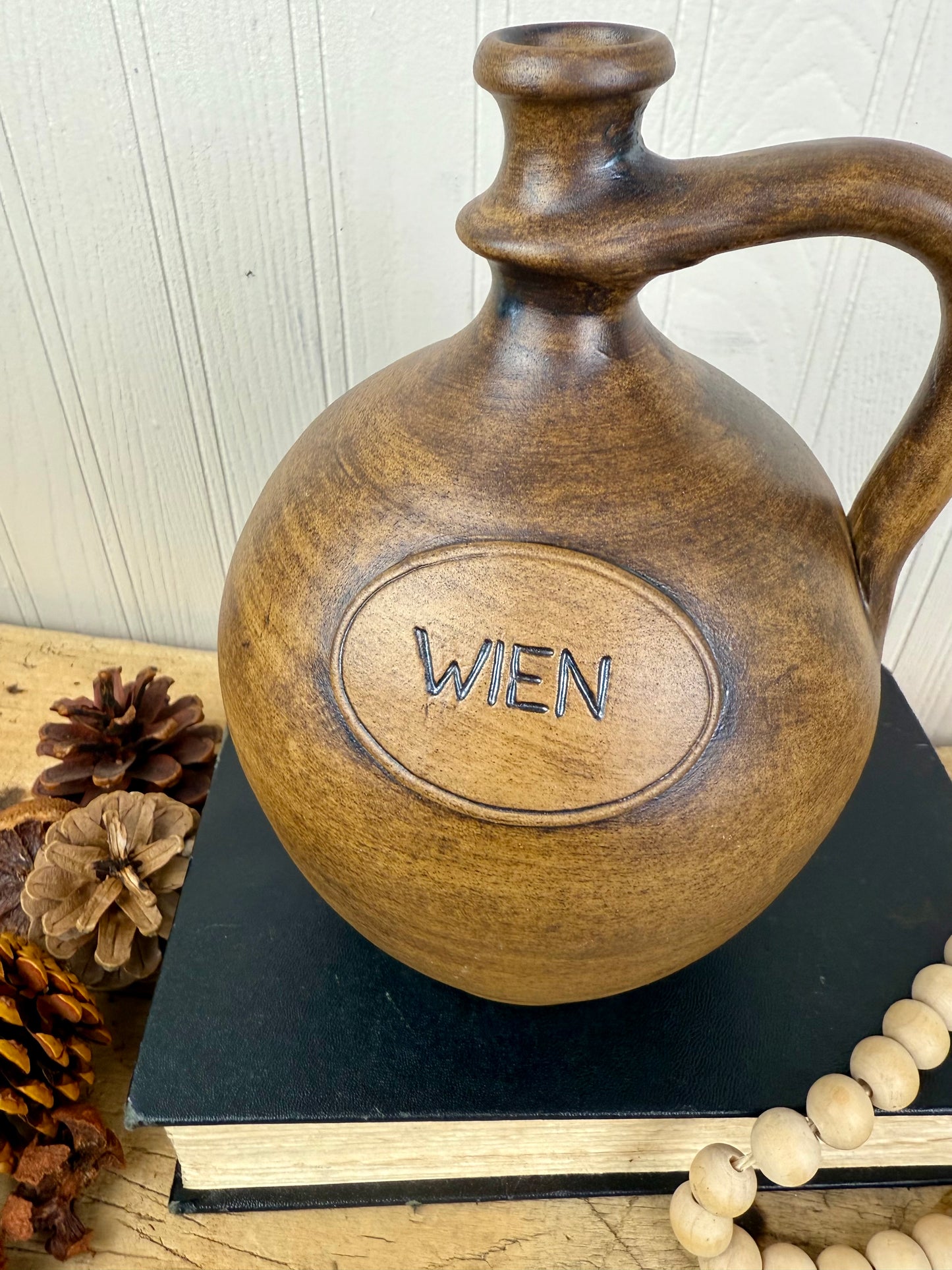 Vintage Ceramic Stoneware Austrian Wine Jug