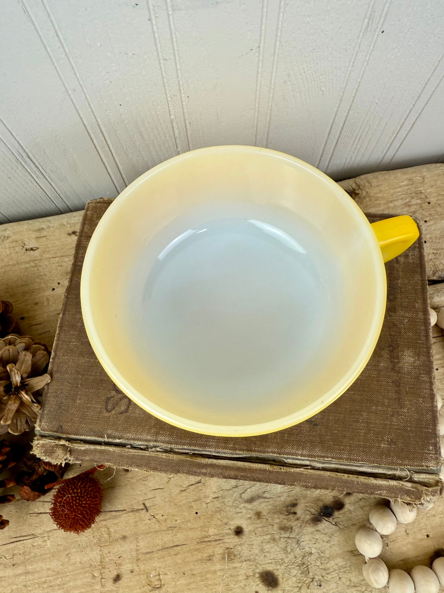 Vintage Anchor Hocking Fire-King Yellow Soup Mug
