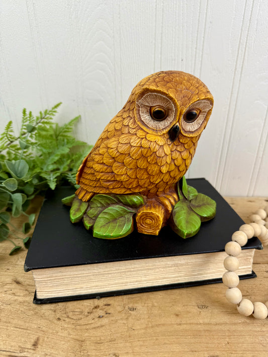 Vintage 1970's Homco Owl Figurine