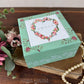 Upcycled Painted Mint Trinket Box