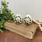 Vintage Laverne Pottery Ceramic Egg Set
