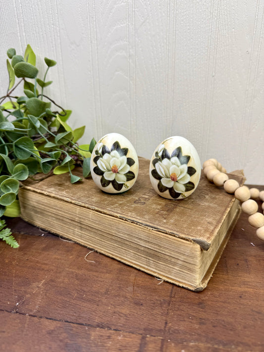 Vintage Laverne Pottery Ceramic Egg Set