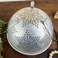 Vintage Aluminum Star Patterned Colander