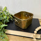 Vintage Brass Square Container with Handles