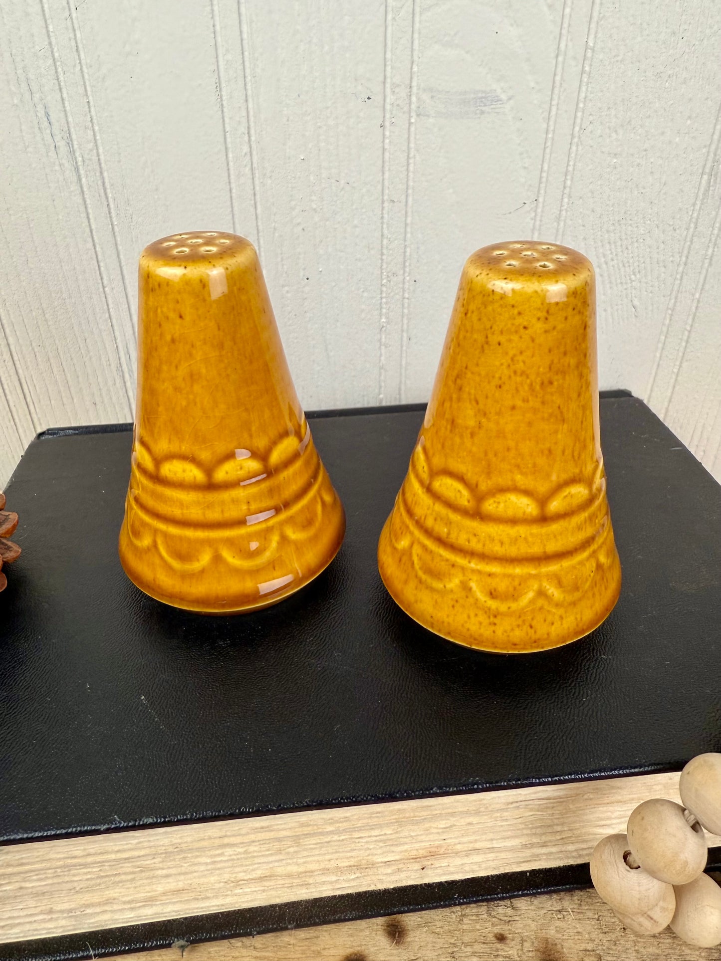Homer Laughlin Golden Harvest Salt & Pepper Shakers