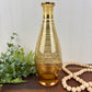 Vintage Mid-Century Gold Striped Glass Decanter