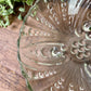 Vintage Anchor Hocking Oyster & Pearl Pattern Footed Bowl