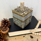 Handmade Reclaimed Wood Tribal Print Block Pumpkin