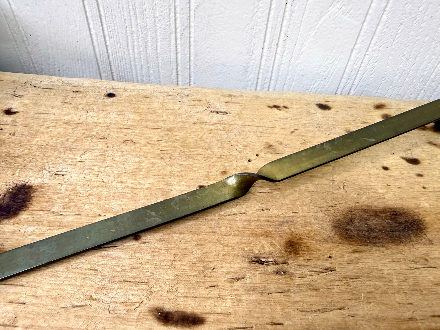 Vintage Brass Twisted Stem Candle Snuffer