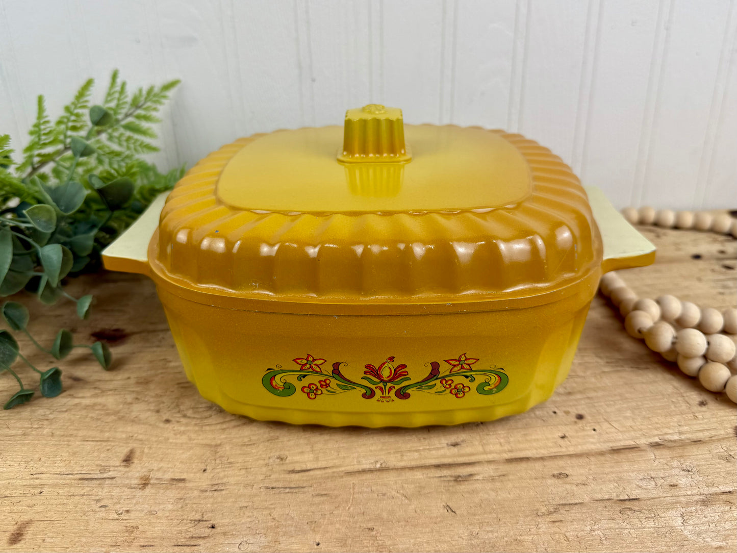 Vintage Nordic Ware Cast Aluminum Baking Dish with Lid