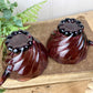 Vintage Hazel Atlas Set of Moroccan Amethyst Glass Punch Cups