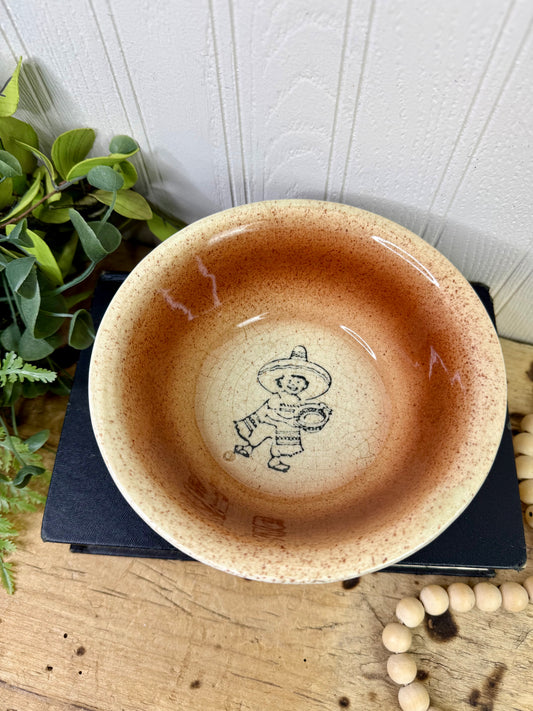 Vintage Mid-Century Oven Proof Stoneware Bowl-A