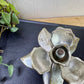 Vintage Brass Lotus Flower with Silver Finish