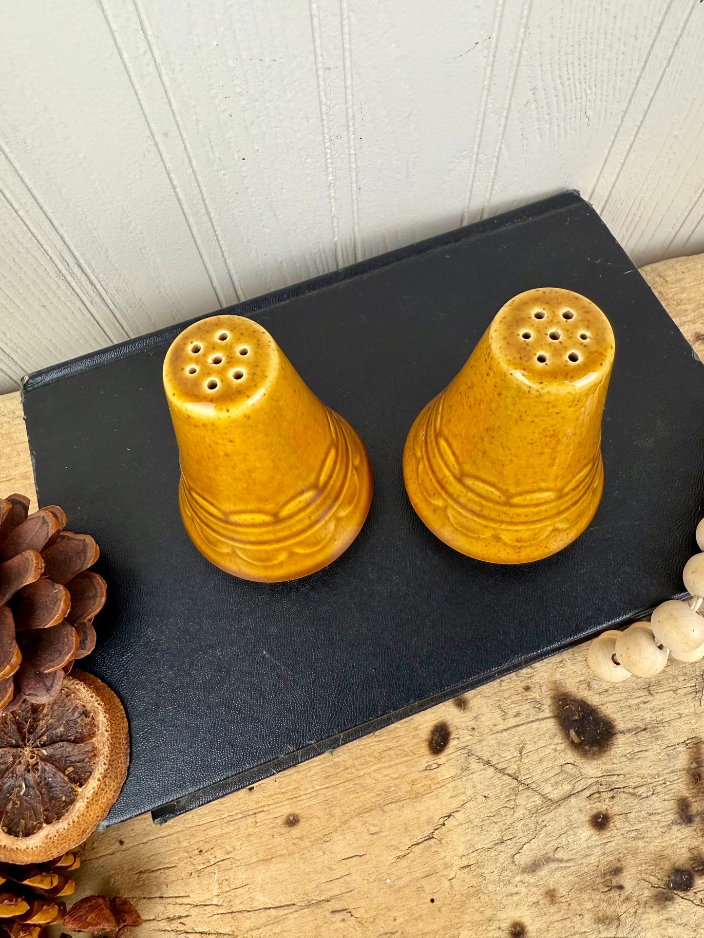 Homer Laughlin Golden Harvest Salt & Pepper Shakers