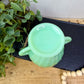 Vintage Anchor Hocking Jadeite Shell Swirl Sugar Bowl