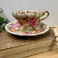 Vintage Norcrest Hand Painted Fine China Teacup & Saucer