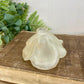 Vintage Frosted Glass Rose Perfume Bottle