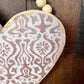 Handmade Reclaimed Wood Heart with Bead Hanger- A