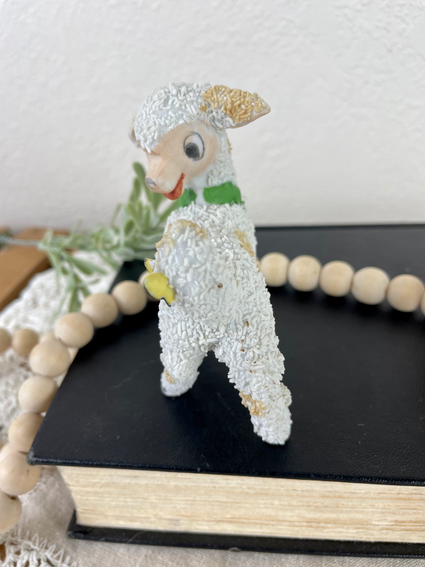 Vintage Japanese Textured Lamb Figurine