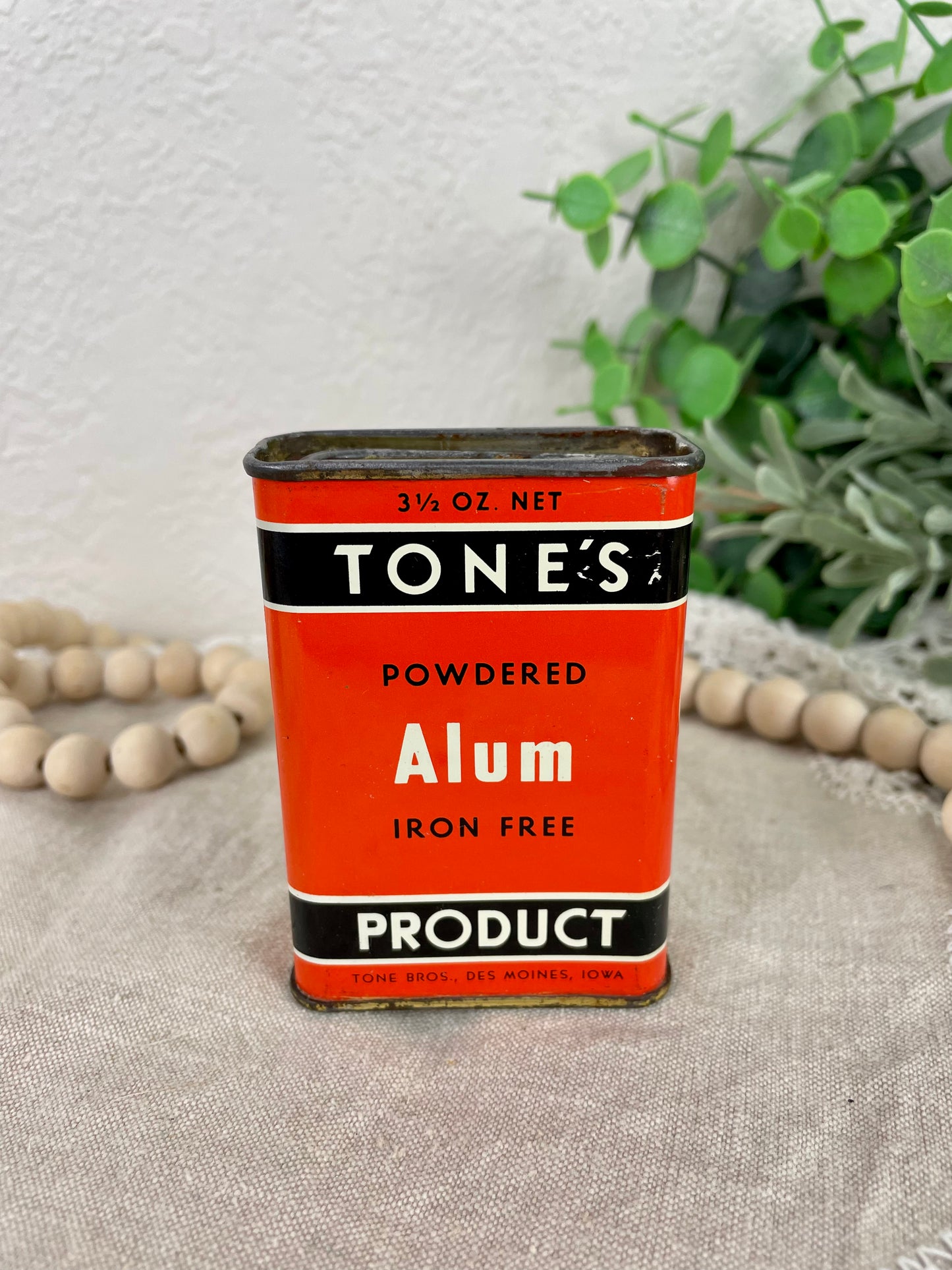 Vintage Tone’s Spice Tin- Alum