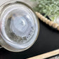 Vintage Glass Jar with Mini Flags