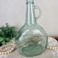 Vintage Blue/Green Wine Bottle with Handle