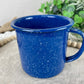 Vintage Speckled Blue Enamel Cup