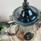 Vintage WM Rogers Silverplate Ornate Footed Teapot