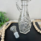 Vintage Anchor Hocking Pressed Glass “Star of David” Cruet