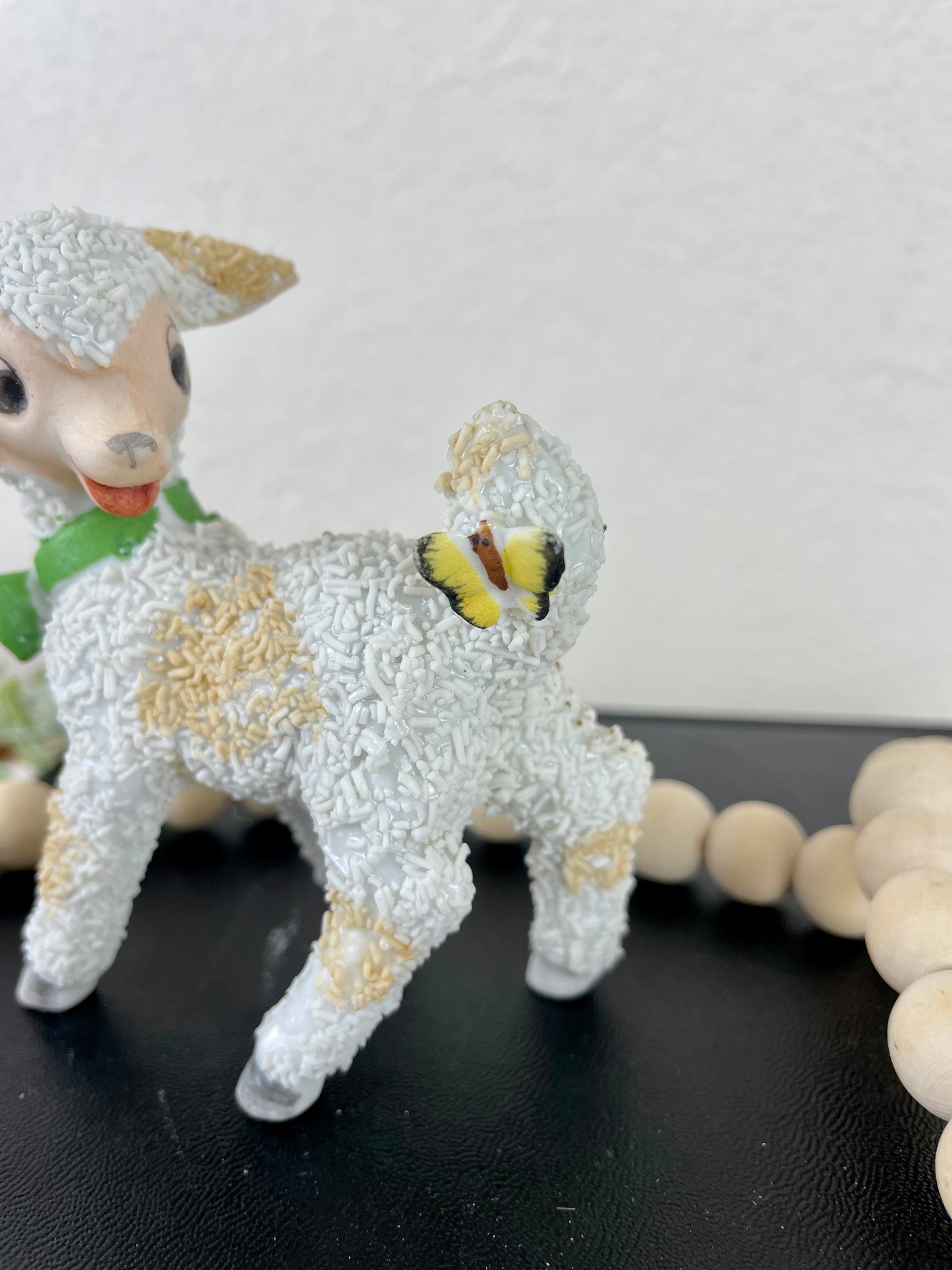 Vintage Japanese Textured Lamb Figurine