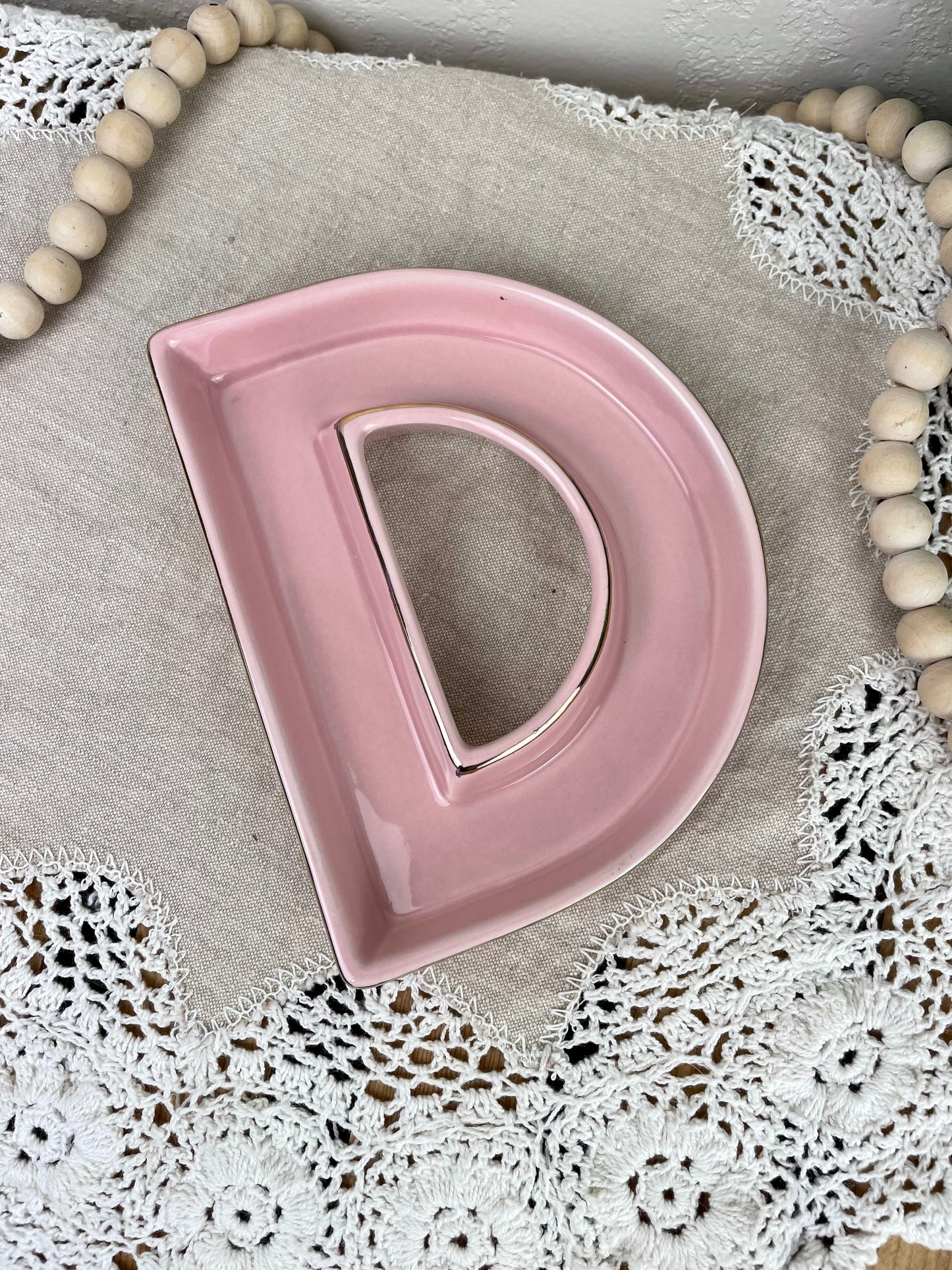 Porcelain “D” Candy Dish