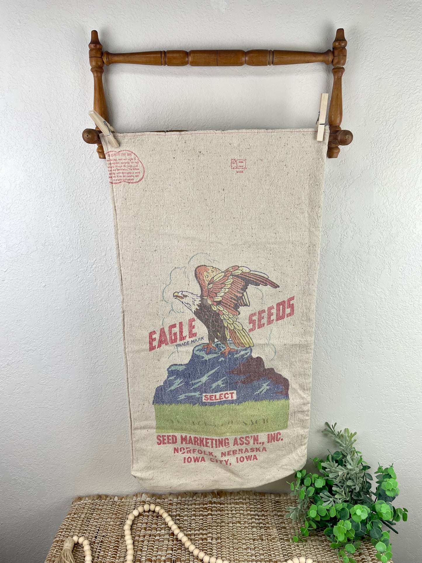 Vintage Eagle Seeds Sack