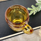 Vintage Amber Glass Whiskey Barrel Toothpick Holder