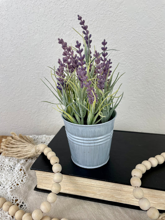 Mini Lavender Floral Bucket