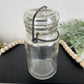 Vintage Glass Jar with Mini Flags