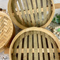 Vintage Bamboo Tiered Steamer Basket