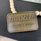 Vintage Solid Brass Makita Power Tools Belt Buckle