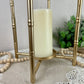 Metallic Gold Candle Lantern