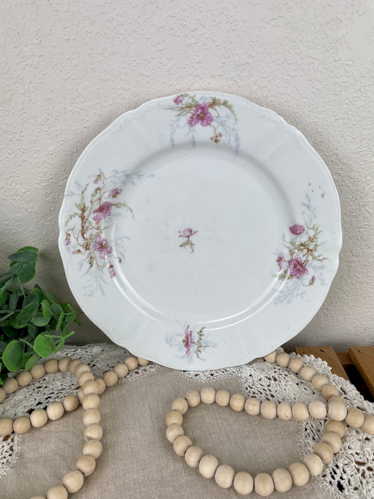 Vintage Syracuse China Plate with Florals