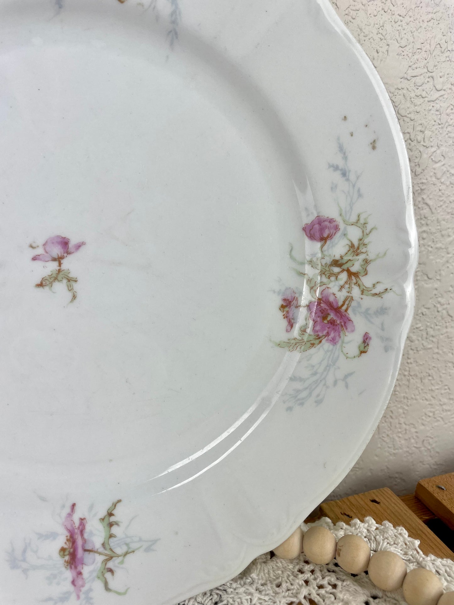 Vintage Syracuse China Plate with Florals