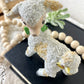 Vintage Japanese Textured Lamb Figurine