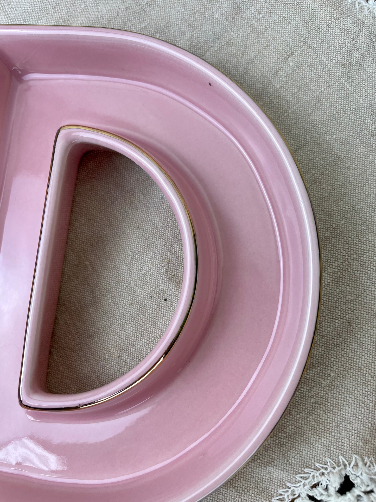 Porcelain “D” Candy Dish