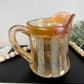 Vintage Hazel Atlas Diamond Point Marigold Carnival Glass Creamer