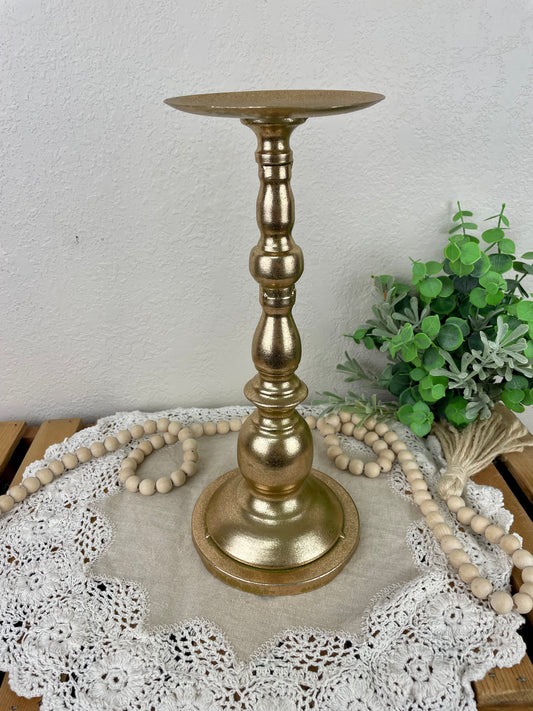 Metal Gold Candlestick